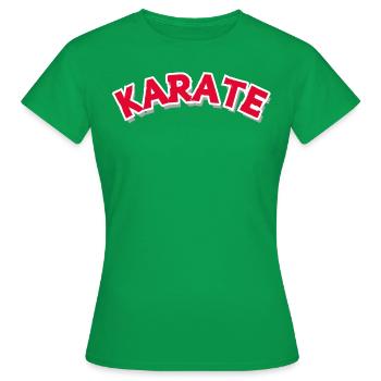 Karate Round1 - Women's T-Shirt - kelly green - Front - AI Model Female 172 dark (172cm)