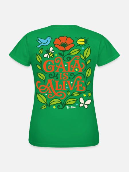Gaia lebt - Frauen T-Shirt - Kelly Green