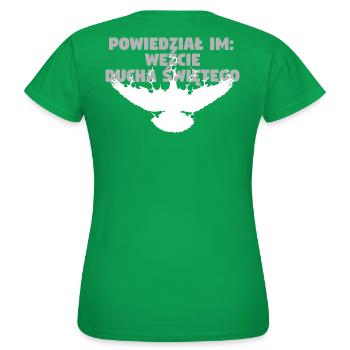 Receive Comforter - Polish - Women's T-Shirt - kelly green - Back - AI Model Female 172 dark (172cm)