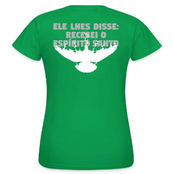 Receive Comforter - Portuguese - Women's T-Shirt - kelly green - Back - AI Model Female 172 dark (172cm)