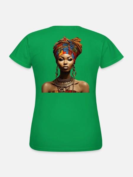 Afro-kulturelle Brillanz - Frauen T-Shirt - Kelly Green