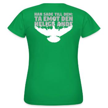 Receive Comforter - Swedish - Women's T-Shirt - kelly green - Back - AI Model Female 172 dark (172cm)