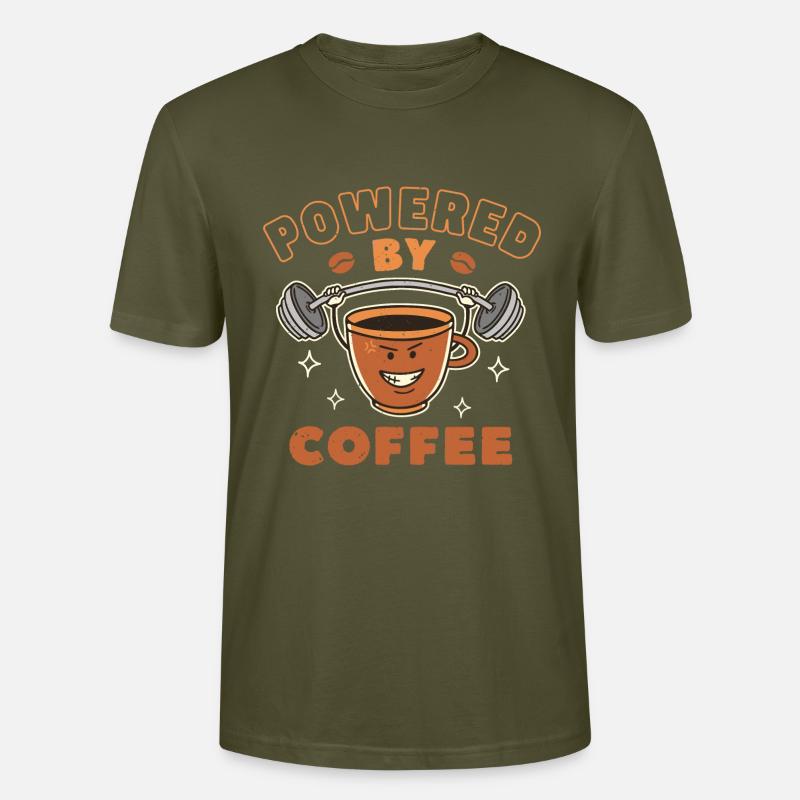 Propulsé par le café - T-shirt bio CRAFTER Stanley Stella Unisexe - kaki