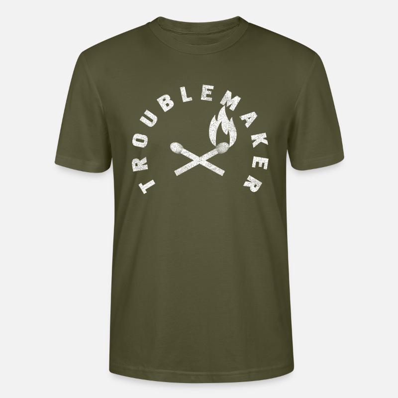 Troublemaker - Stanley/Stella Unisex Bio-T-Shirt CRAFTER - Khaki