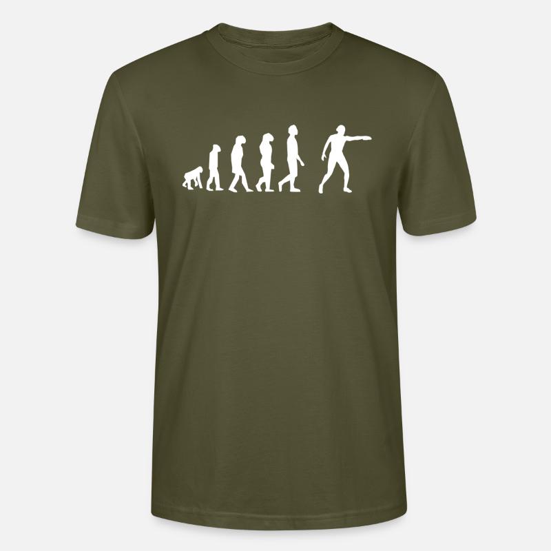Lancer de disque évolution - T-shirt bio CRAFTER Stanley Stella Unisexe - kaki