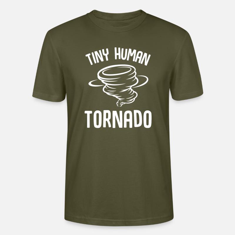 Tiny Human Tornado - Stanley/Stella Unisex Bio-T-Shirt CRAFTER - Khaki
