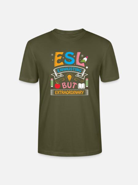 ESL-Lehrer ESL Unterricht - Stanley/Stella Unisex Bio-T-Shirt CRAFTER - Khaki