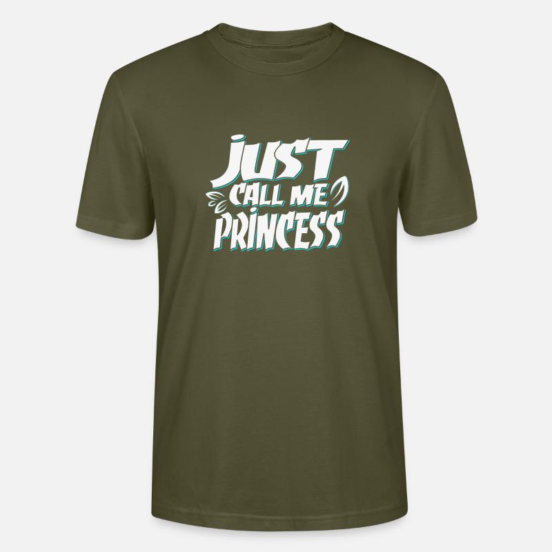 Appelez-moi simplement Princesse - T-shirt bio CRAFTER Stanley Stella Unisexe - kaki