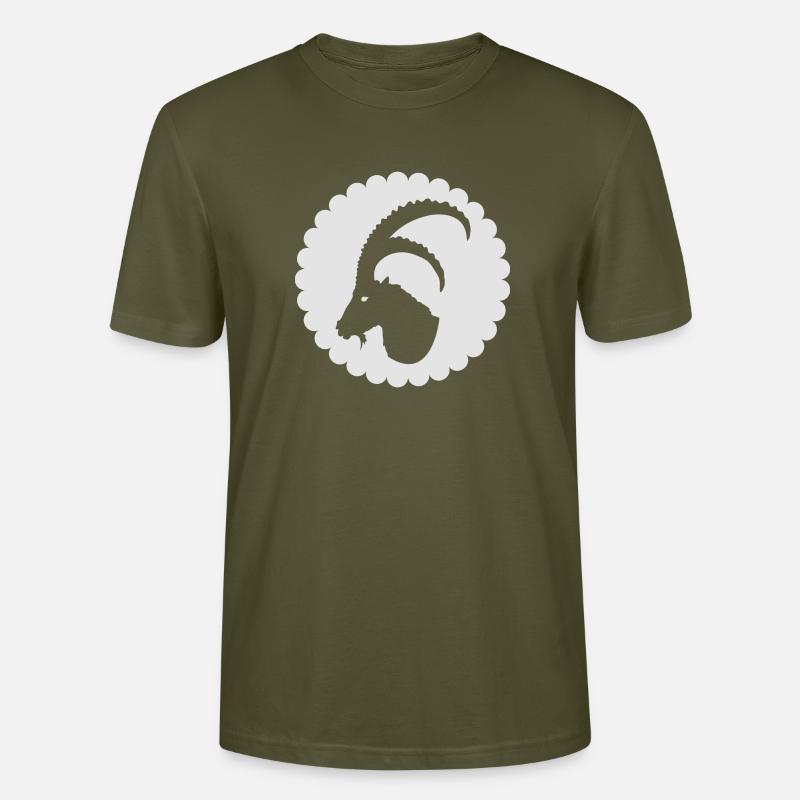 Sternzeichen Steinbock - Stanley/Stella Unisex Bio-T-Shirt CRAFTER - Khaki