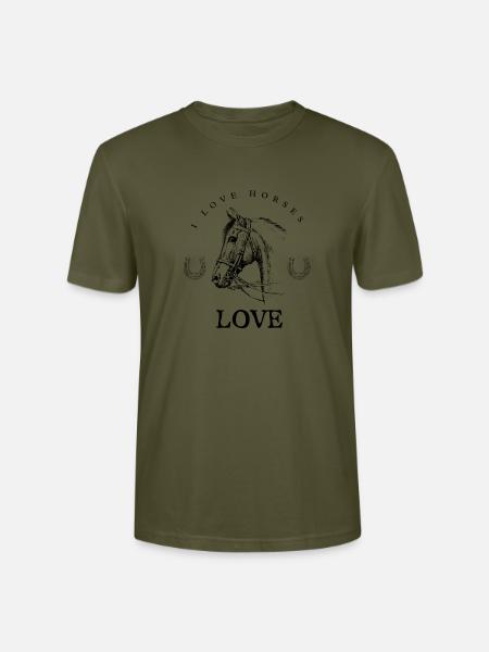 Pferdeliebe - Stanley/Stella Unisex Bio-T-Shirt CRAFTER - Khaki