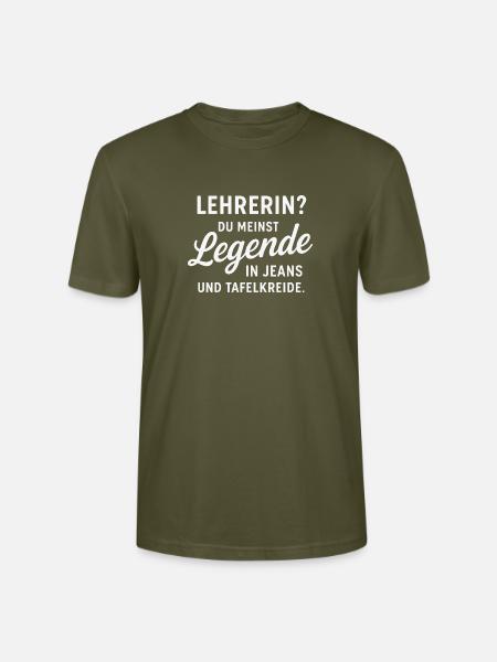 Lehrer:in Geschenk Abschied & Dankeschön - Stanley/Stella Unisex Bio-T-Shirt CRAFTER - Khaki