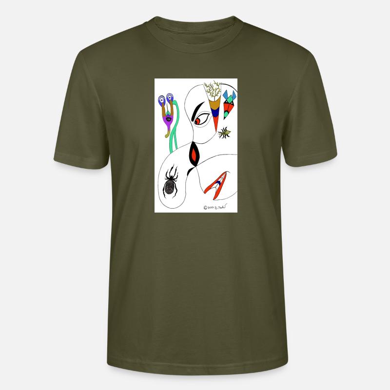 M Burns Head Spider - T-shirt bio CRAFTER Stanley Stella Unisexe - kaki