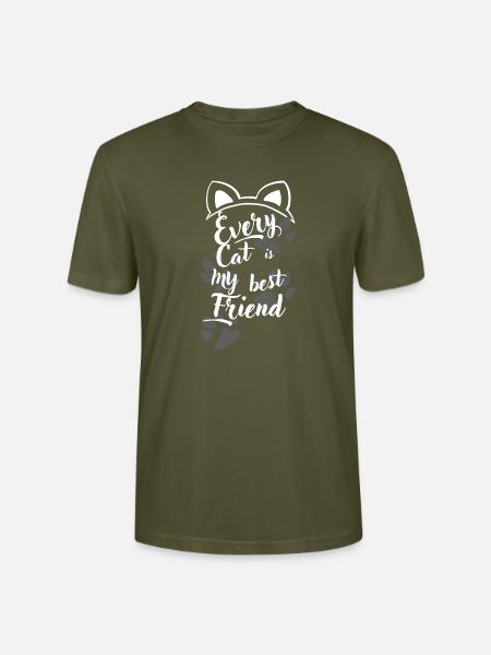 hübsche liebliche Katzen - Stanley/Stella Unisex Bio-T-Shirt CRAFTER - Khaki