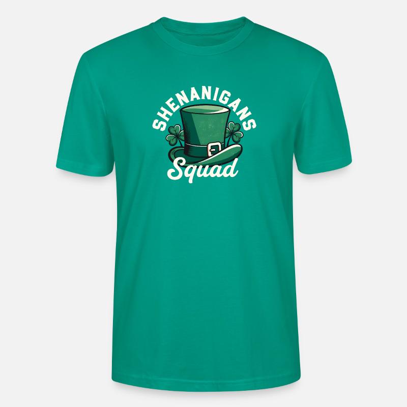 Shenanigans Squad Leprechaun-Hut - Stanley/Stella Unisex Bio-T-Shirt CRAFTER - Blaugrün