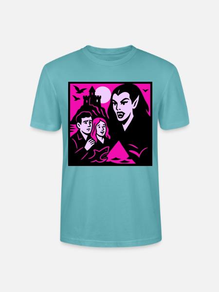 Vampire Countess - Stanley/Stella CRAFTER Unisex Organic T-Shirt - pastel turquoise