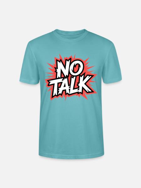No Talk Comic Explosion - Stanley/Stella Unisex Bio-T-Shirt CRAFTER - Pastelltürkis