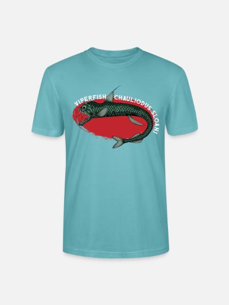 Tiefsee Monster - Viperfisch - Stanley/Stella Unisex Bio-T-Shirt CRAFTER - Pastelltürkis