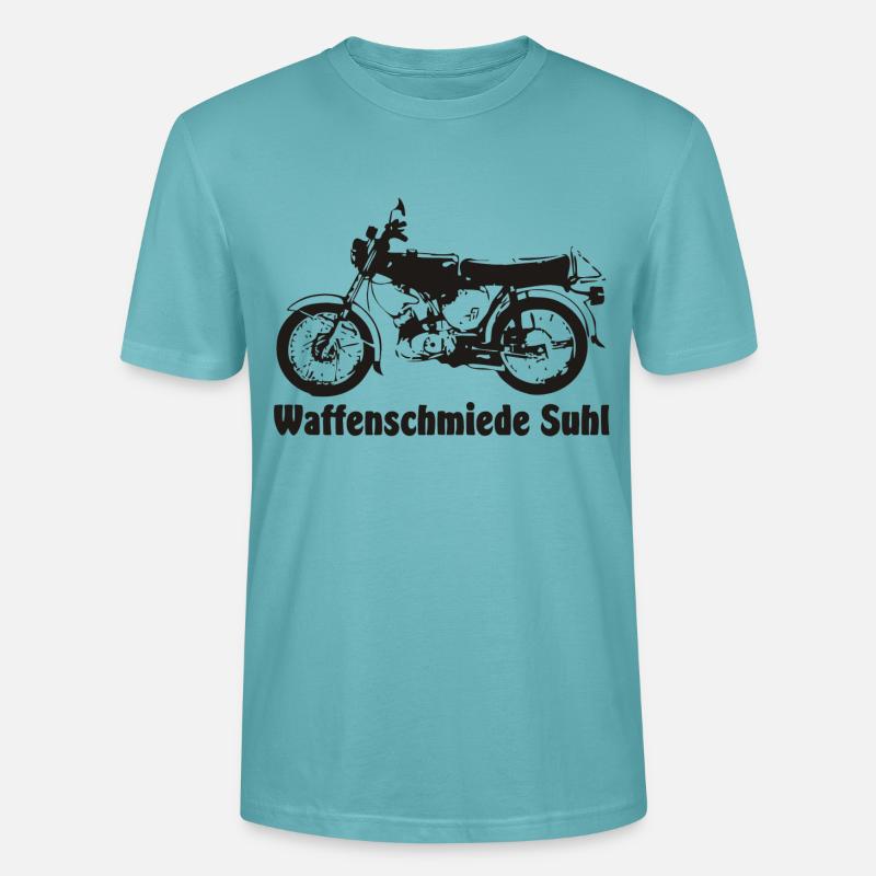 Simson S51 Waffenschmiede - Stanley/Stella Unisex Bio-T-Shirt CRAFTER - Pastelltürkis