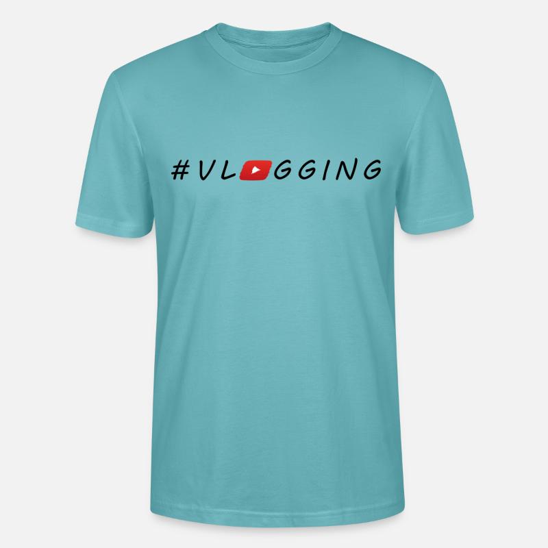 YouTube #Vlogging - Stanley/Stella Unisex Bio-T-Shirt CRAFTER - Pastelltürkis