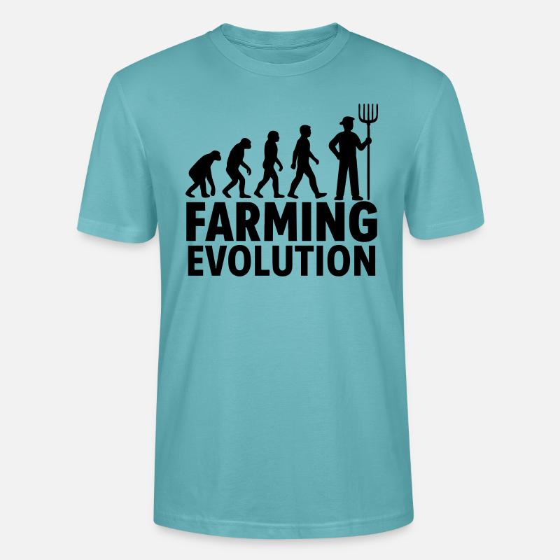 Farming Evolution Landwirtschaft - Stanley/Stella Unisex Bio-T-Shirt CRAFTER - Pastelltürkis