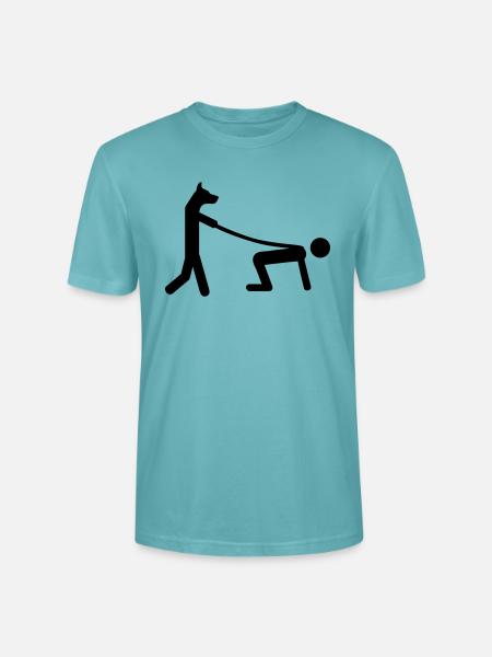 hund gassi - Stanley/Stella Unisex Bio-T-Shirt CRAFTER - Pastelltürkis