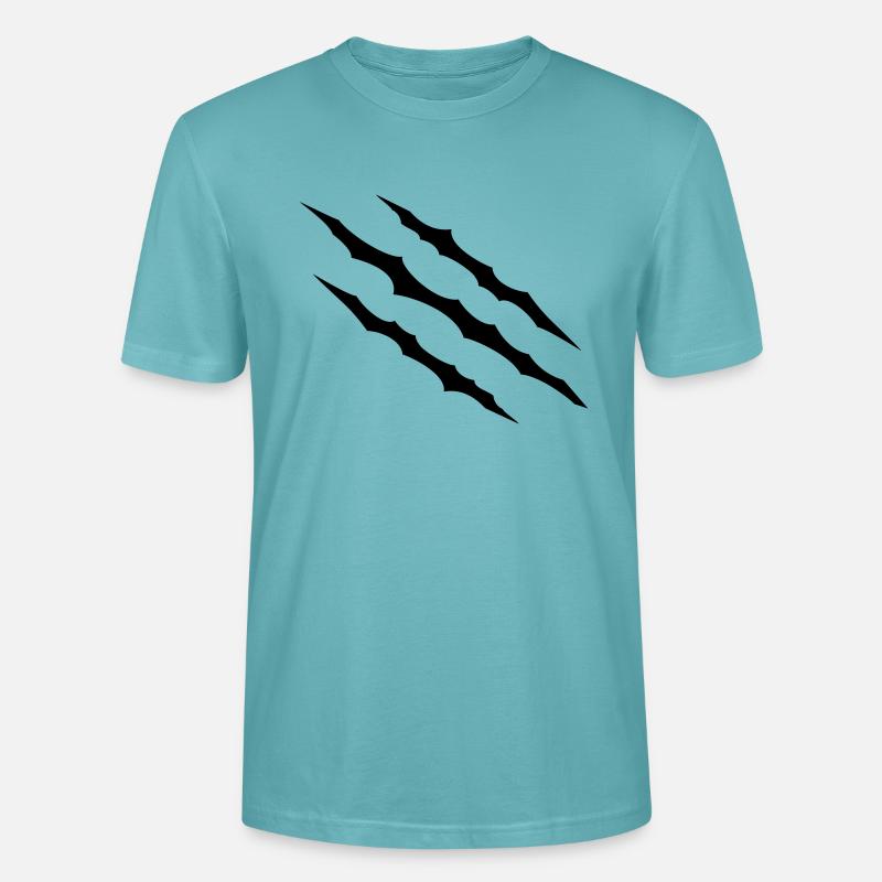 Scratches - Stanley/Stella CRAFTER Unisex Organic T-Shirt - pastel turquoise