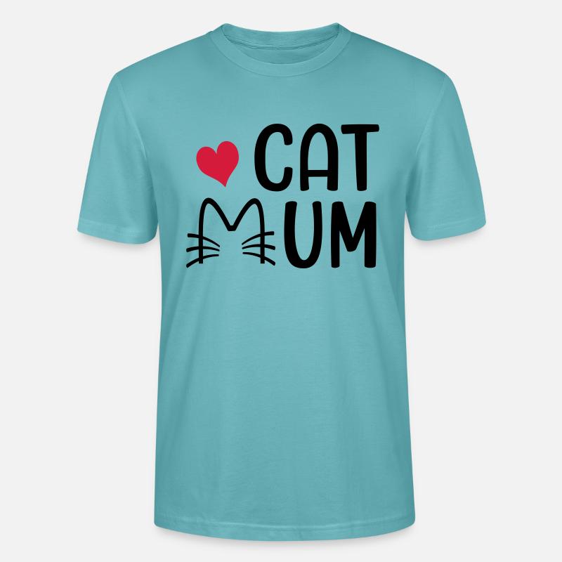 Chat - T-shirt bio CRAFTER Stanley Stella Unisexe - turquoise pastel