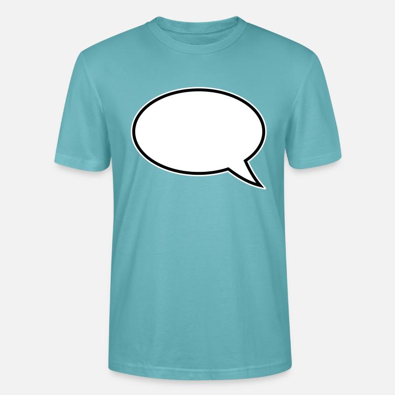 Conception de bulles de dialogue - T-shirt bio CRAFTER Stanley Stella Unisexe - turquoise pastel