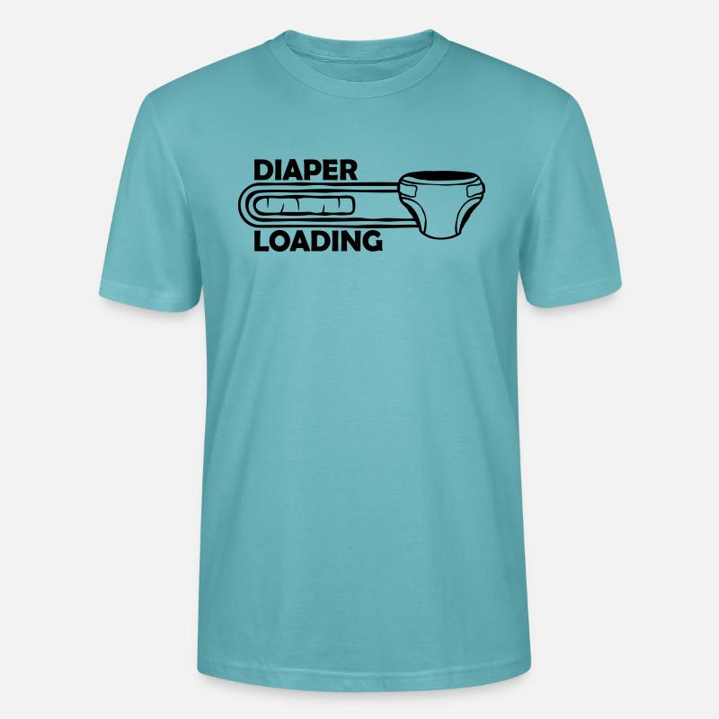 Windel Diaper Loading - Stanley/Stella Unisex Bio-T-Shirt CRAFTER - Pastelltürkis