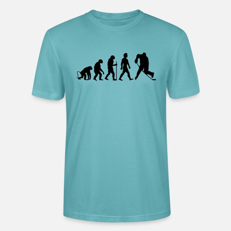 hockey evolution - Stanley/Stella Unisex Bio-T-Shirt CRAFTER - Pastelltürkis