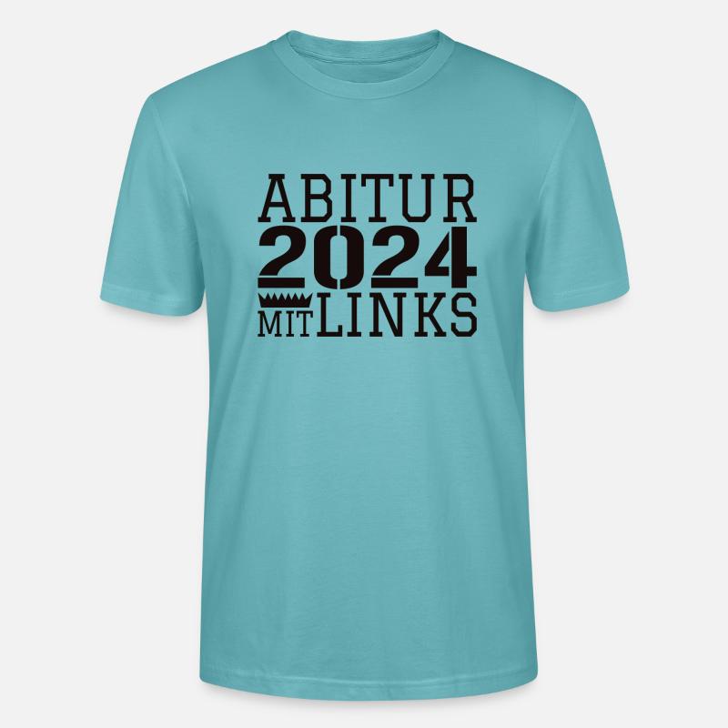 Abi Abitur Sprüche - Stanley/Stella Unisex Bio-T-Shirt CRAFTER - Pastelltürkis