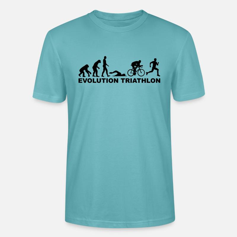 Evolution Triathlon - T-shirt bio CRAFTER Stanley Stella Unisexe - turquoise pastel