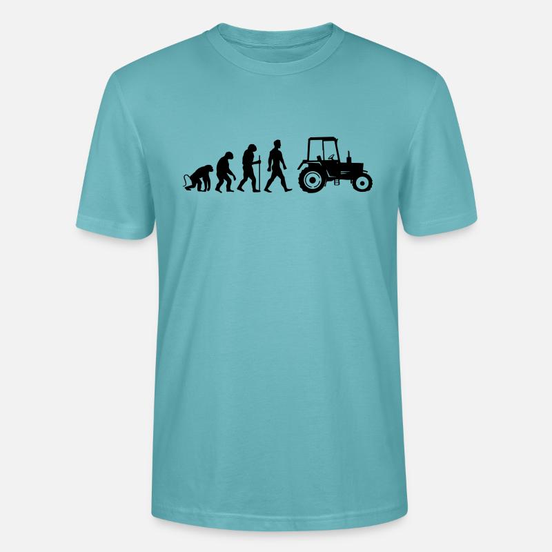traktor evolution - Stanley/Stella Unisex Bio-T-Shirt CRAFTER - Pastelltürkis