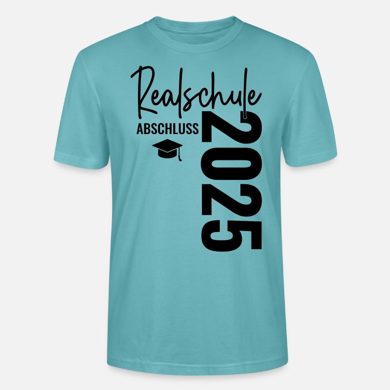 Abschluss Realschule 2025 - Stanley/Stella Unisex Bio-T-Shirt CRAFTER - Pastelltürkis