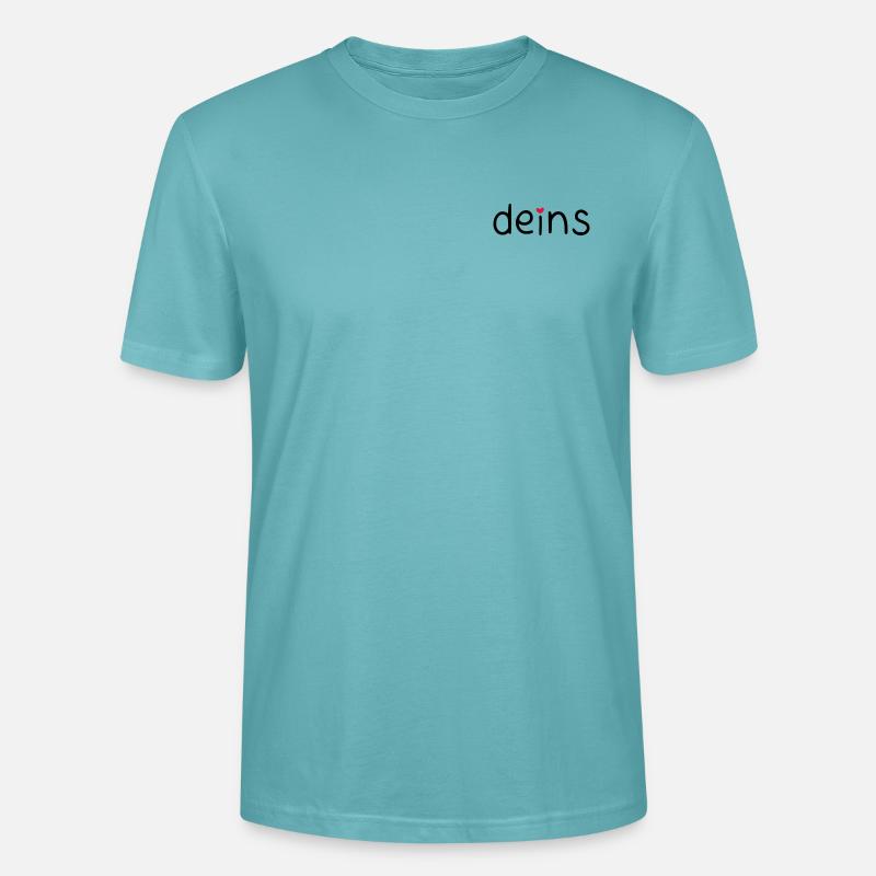deins – mit farbigem Herz - Stanley/Stella Unisex Bio-T-Shirt CRAFTER - Pastelltürkis