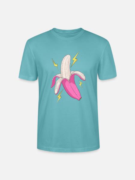 Power Banana - Stanley/Stella Unisex Bio-T-Shirt CRAFTER - Pastelltürkis