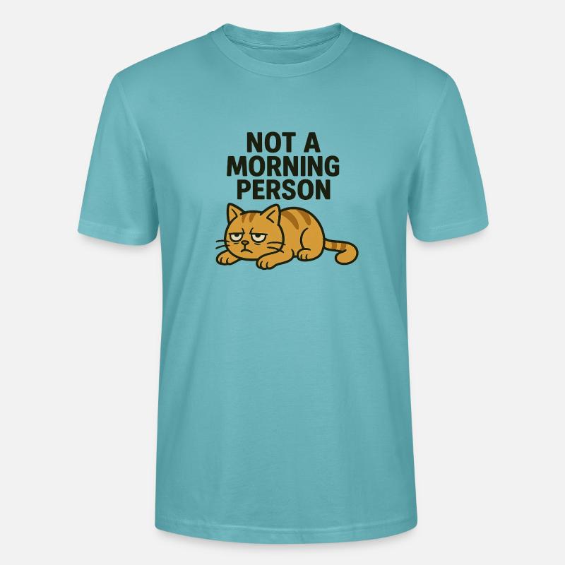 Müde Katze - Stanley/Stella Unisex Bio-T-Shirt CRAFTER - Pastelltürkis