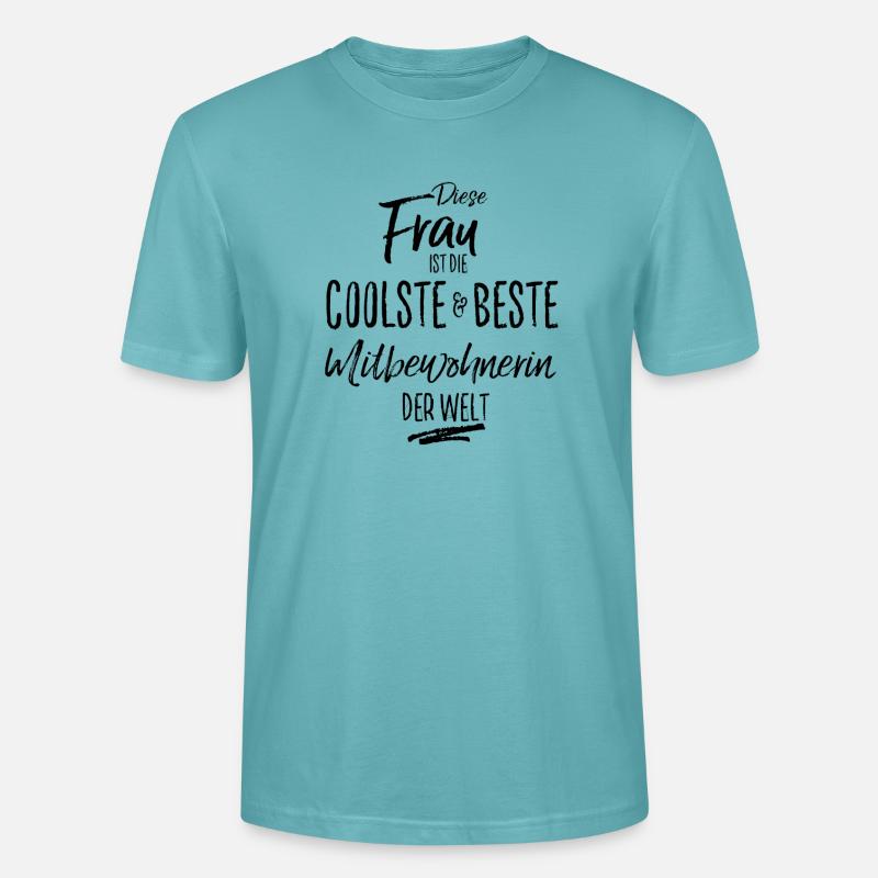 mitbewohnerin - die Beste (s) - Stanley/Stella Unisex Bio-T-Shirt CRAFTER - Pastelltürkis