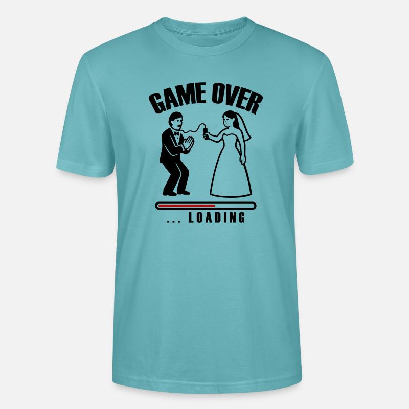 Game Over Loading Hochzeit - Stanley/Stella Unisex Bio-T-Shirt CRAFTER - Pastelltürkis