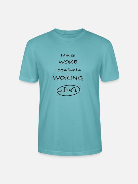Woke of woking - Stanley/Stella CRAFTER Unisex Organic T-Shirt - pastel turquoise