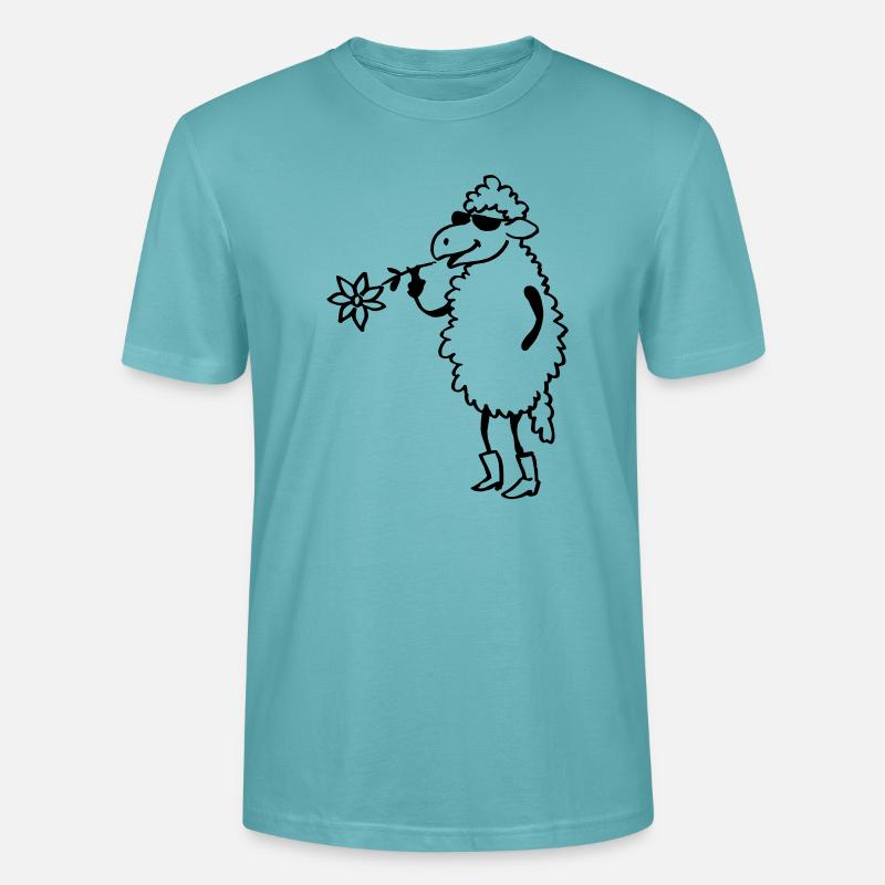 Cooles Schaf - Stanley/Stella Unisex Bio-T-Shirt CRAFTER - Pastelltürkis