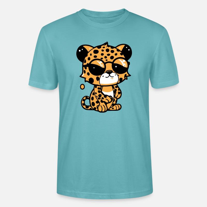 Zoolto der Leopard - Stanley/Stella Unisex Bio-T-Shirt CRAFTER - Pastelltürkis