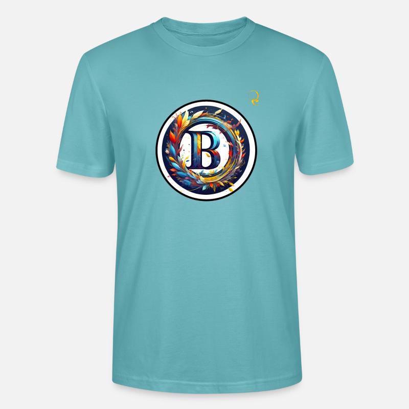 BUCHSTABE "B" DES ALPHABETS - Stanley/Stella Unisex Bio-T-Shirt CRAFTER - Pastelltürkis