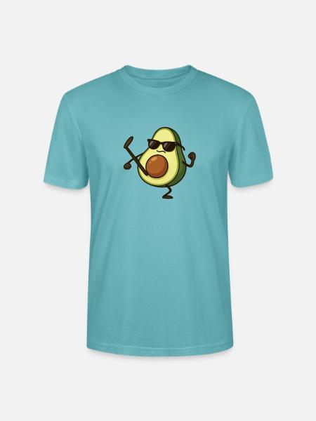 Avocado Karate - Stanley/Stella CRAFTER Unisex Organic T-Shirt - pastel turquoise