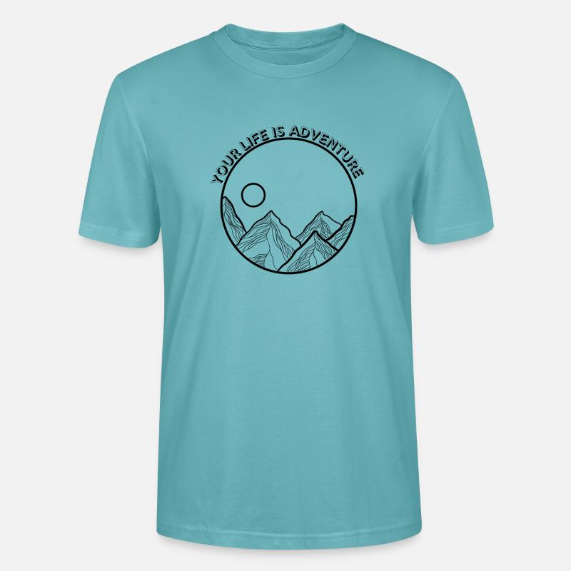Dein Leben ist ein Abenteuer - Stanley/Stella Unisex Bio-T-Shirt CRAFTER - Pastelltürkis