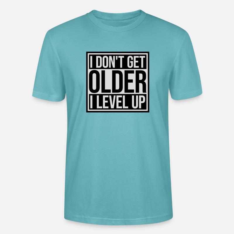 get older level up - Stanley/Stella Unisex Bio-T-Shirt CRAFTER - Pastelltürkis