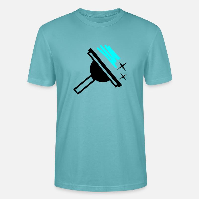 Window cleaner - Stanley/Stella CRAFTER Unisex Organic T-Shirt - pastel turquoise