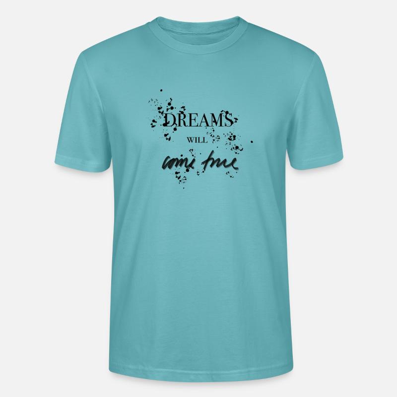 Les rêves deviendront réalité - T-shirt bio CRAFTER Stanley Stella Unisexe - turquoise pastel