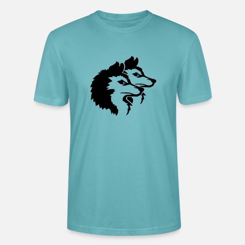 Alpha Wolf Pack Logo - Stanley/Stella Unisex Bio-T-Shirt CRAFTER - Pastelltürkis