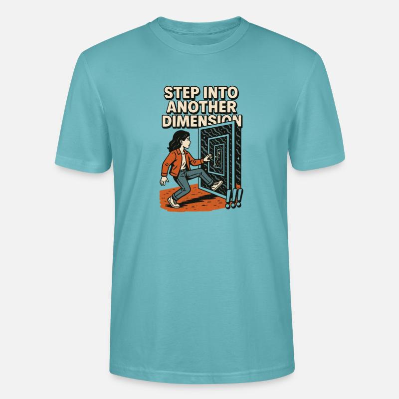Step into another Dimension - Stanley/Stella Unisex Bio-T-Shirt CRAFTER - Pastelltürkis